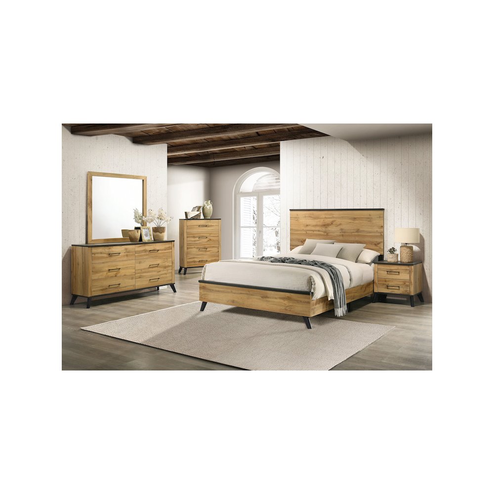 Kaywood 52-inch Full Panel Bed Natural Pine