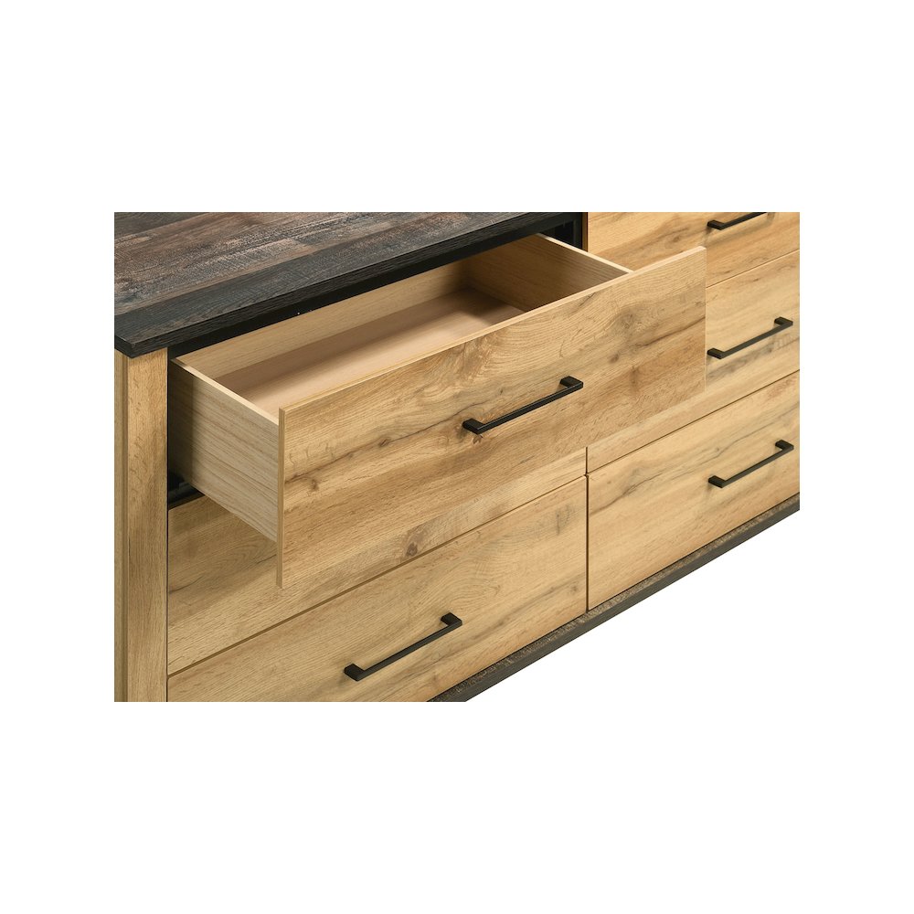 Kaywood 6-drawer Dresser Cabinet Natural Pine