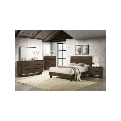 Glenwood 6-drawer Dresser Cabinet Warm Brown