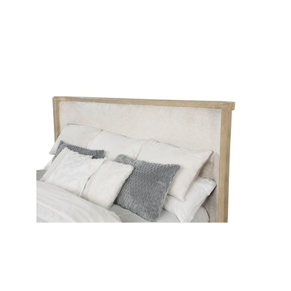 Kailani 49-inch Queen Wingback Bed Beige Oak