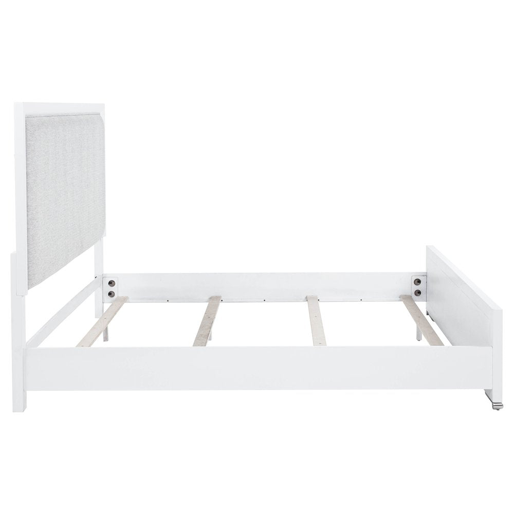 Gracemont 57-inch Eastern King Panel Bed Grey and White