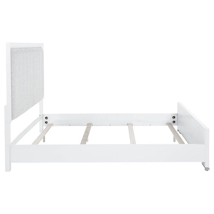 Gracemont 57-inch Eastern King Panel Bed Grey and White