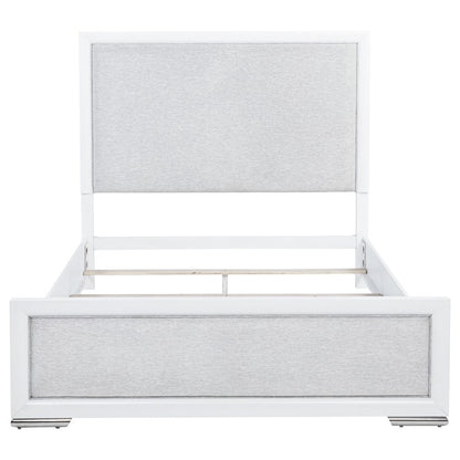 Gracemont 57-inch Queen Panel Bed Grey and White