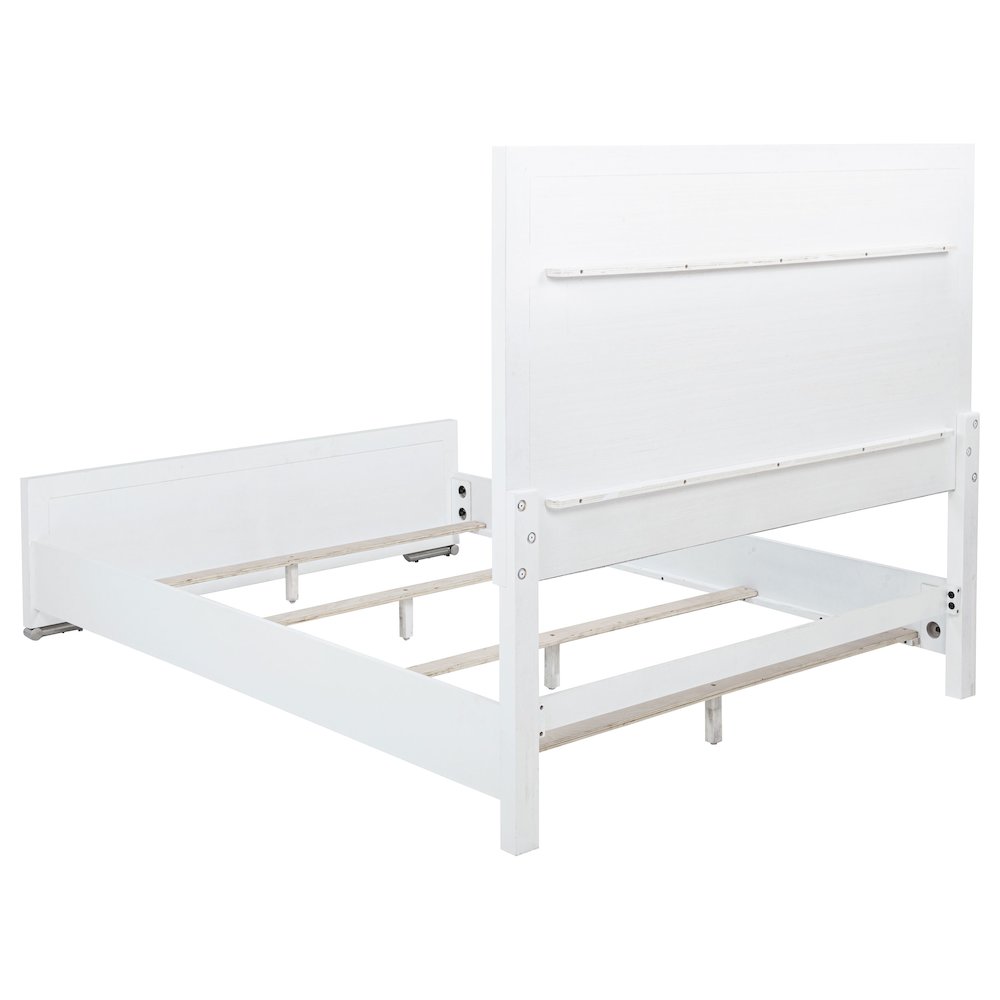 Gracemont 57-inch Queen Panel Bed Grey and White