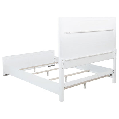 Gracemont 57-inch Queen Panel Bed Grey and White