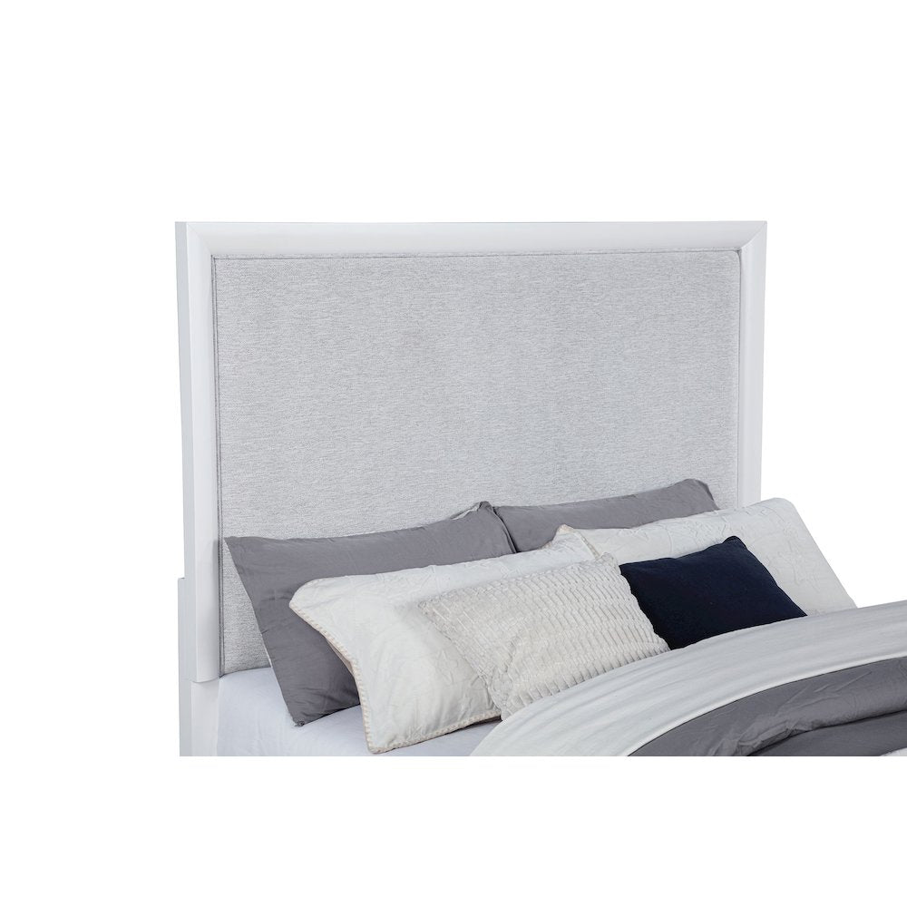 Gracemont 57-inch Queen Panel Bed Grey and White