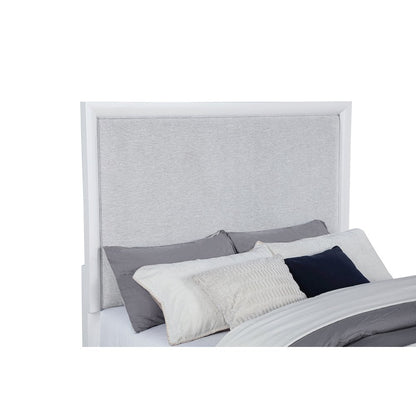 Gracemont 57-inch Queen Panel Bed Grey and White