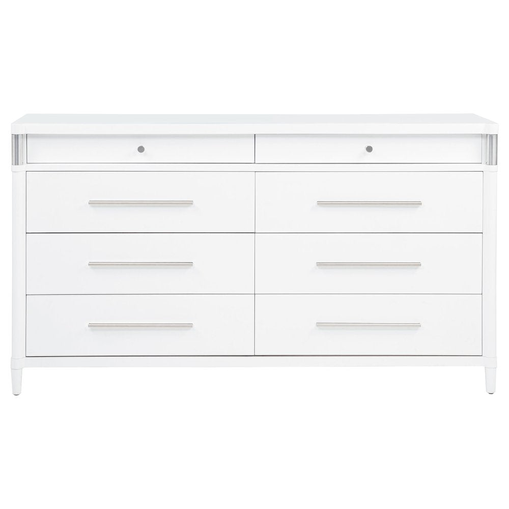 Gracemont 8-drawer Bedroom Dresser Cabinet White