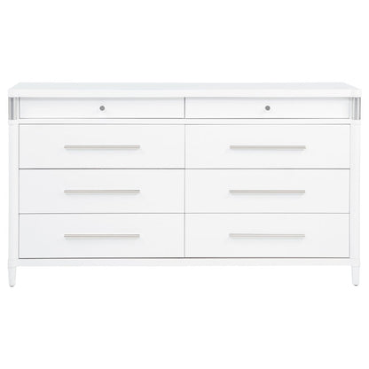 Gracemont 8-drawer Bedroom Dresser Cabinet White