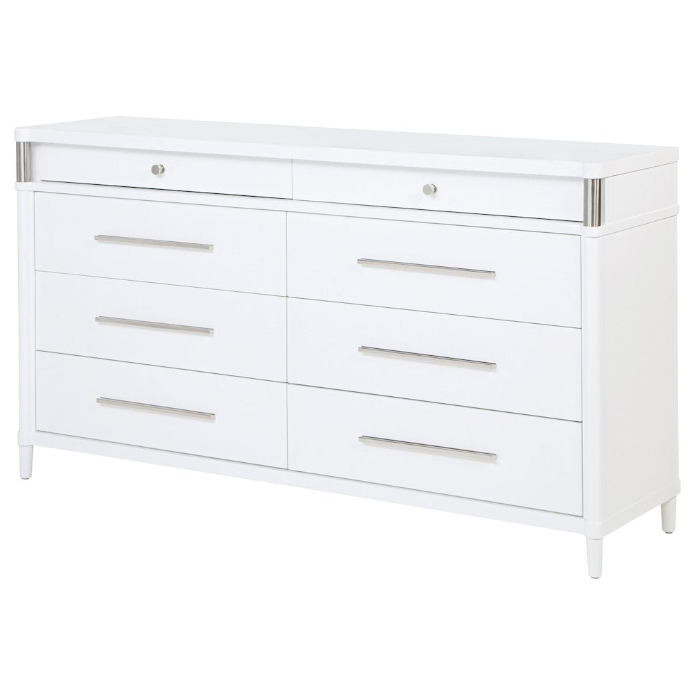 Gracemont 8-drawer Bedroom Dresser Cabinet White