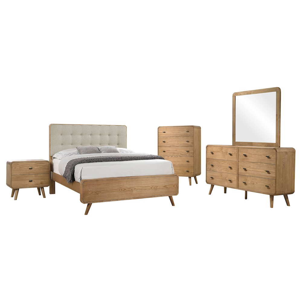 Robyn 5-piece California King Bedroom Set Light Ash