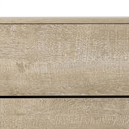 Rustic King Panel Bed with Batten Slats, Wood-Finish, 600 lb, Weathered Oak