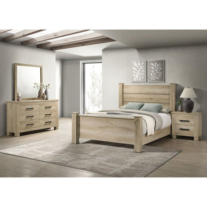 Oakglen 4-piece California King Bedroom Set Weathered Oak