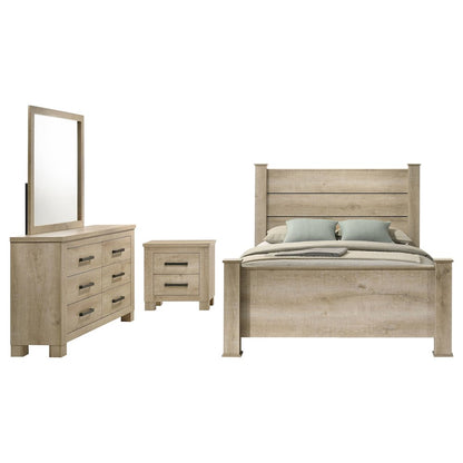 Oakglen 4-piece California King Bedroom Set Weathered Oak