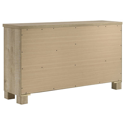 Oakglen 6-drawer Bedroom Dresser Weathered Oak