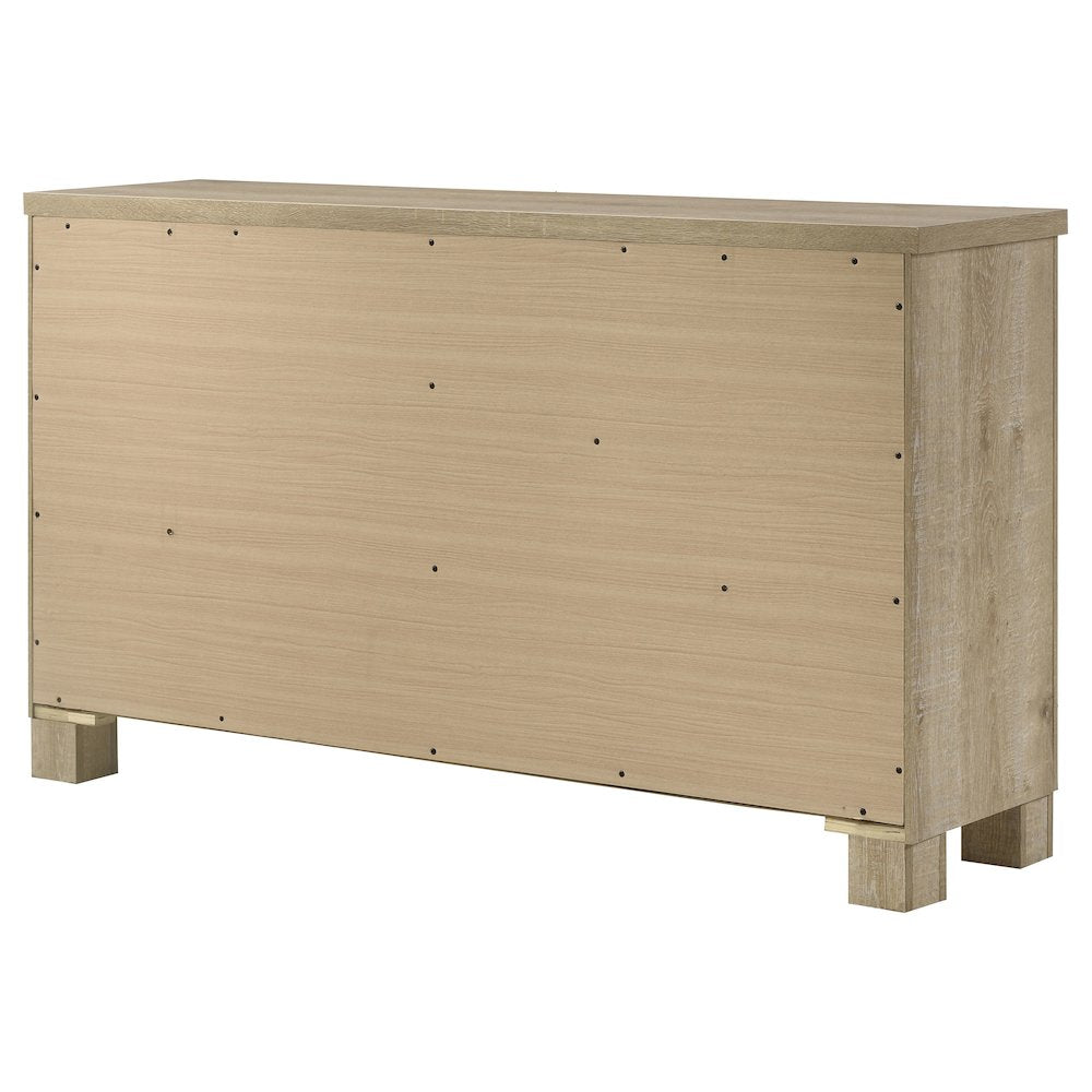 Oakglen 6-drawer Bedroom Dresser Weathered Oak