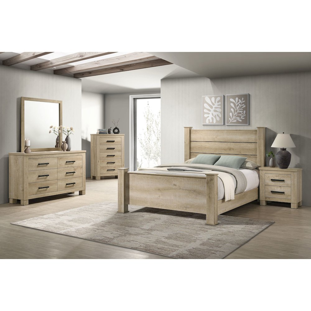 Oakglen Dresser Mirror Weathered Oak
