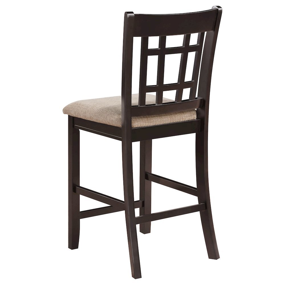 5-Piece Counter Height Dining Set, Light Chestnut Wood, Oval Table