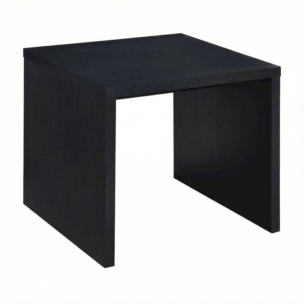 Black 2-Piece Lift Top Coffee and End Table Set, Casters, Contemporary Design
