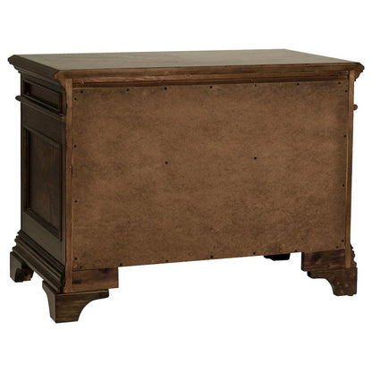 Home Office File Cabinet, Burnished Oak, 5 Drawers, Letter/Legal Size