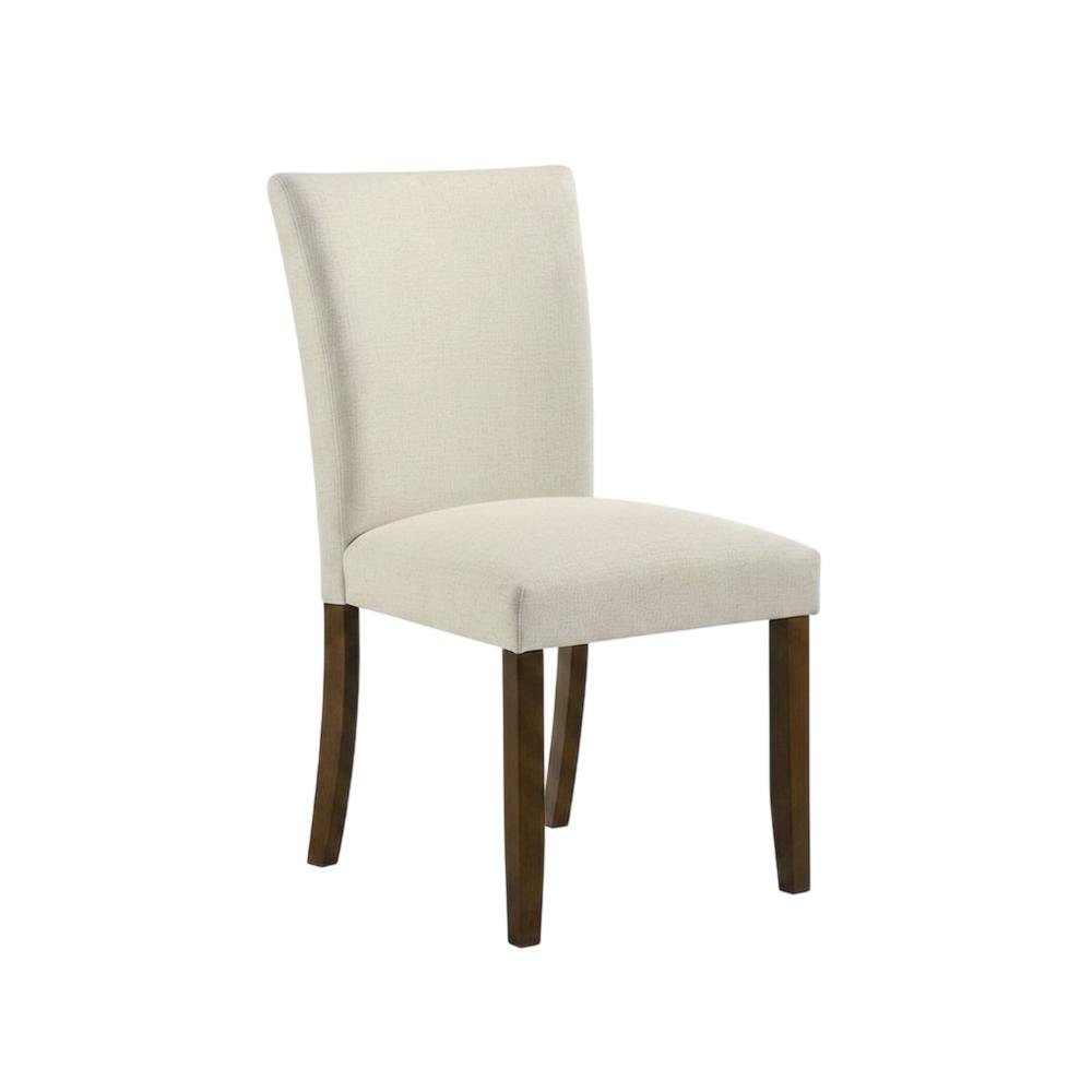 Upholstered Dining Side Chairs for Kitchen and Dining, Beige, Set of 2