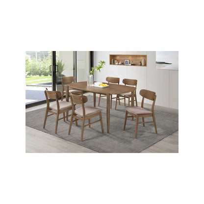 Dortch 7-piece Oval Solid Wood Dining Set Walnut