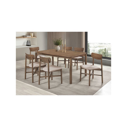 Parkridge 7-piece 59-inch Wood Dining Set Natural Walnut