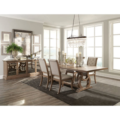 Brockway 5-piece Extension Leaf Dining Set Barley Brown