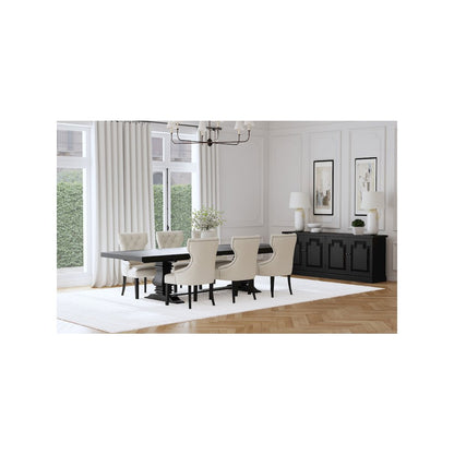 Florence 7-piece 126-inch Extension Dining Table Set Beige