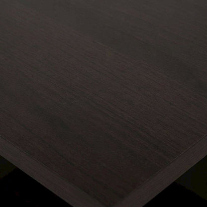 Corner Bookcase with 6 Shelves, Cappuccino Finish for Transitional Style Storage