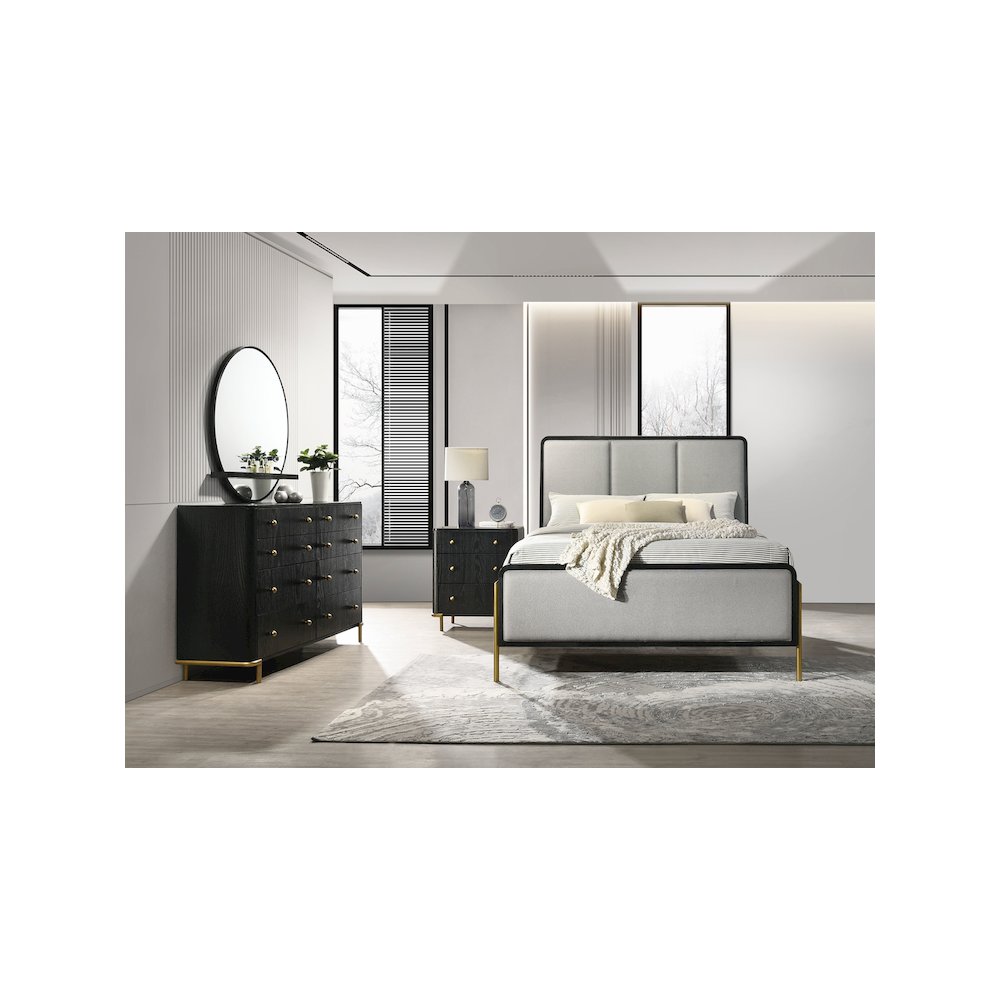 Arini 4-piece Queen Bedroom Set Black and Grey