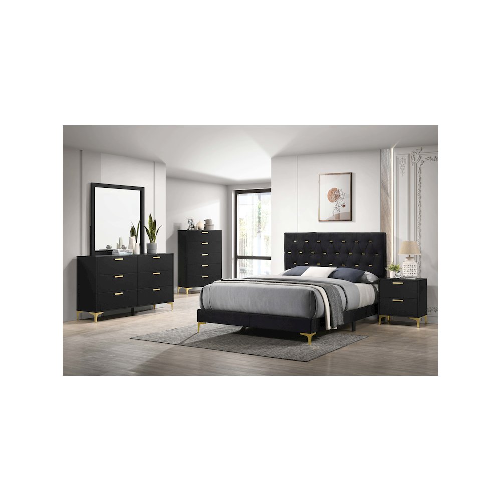 Kendall 5-piece Queen Bedroom Set Black