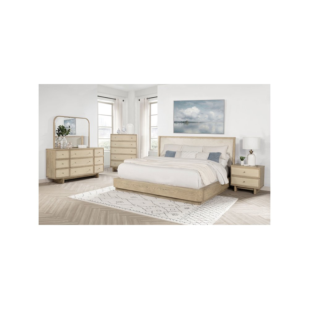 Kailani 5-piece California King Bedroom Set Beige Oak