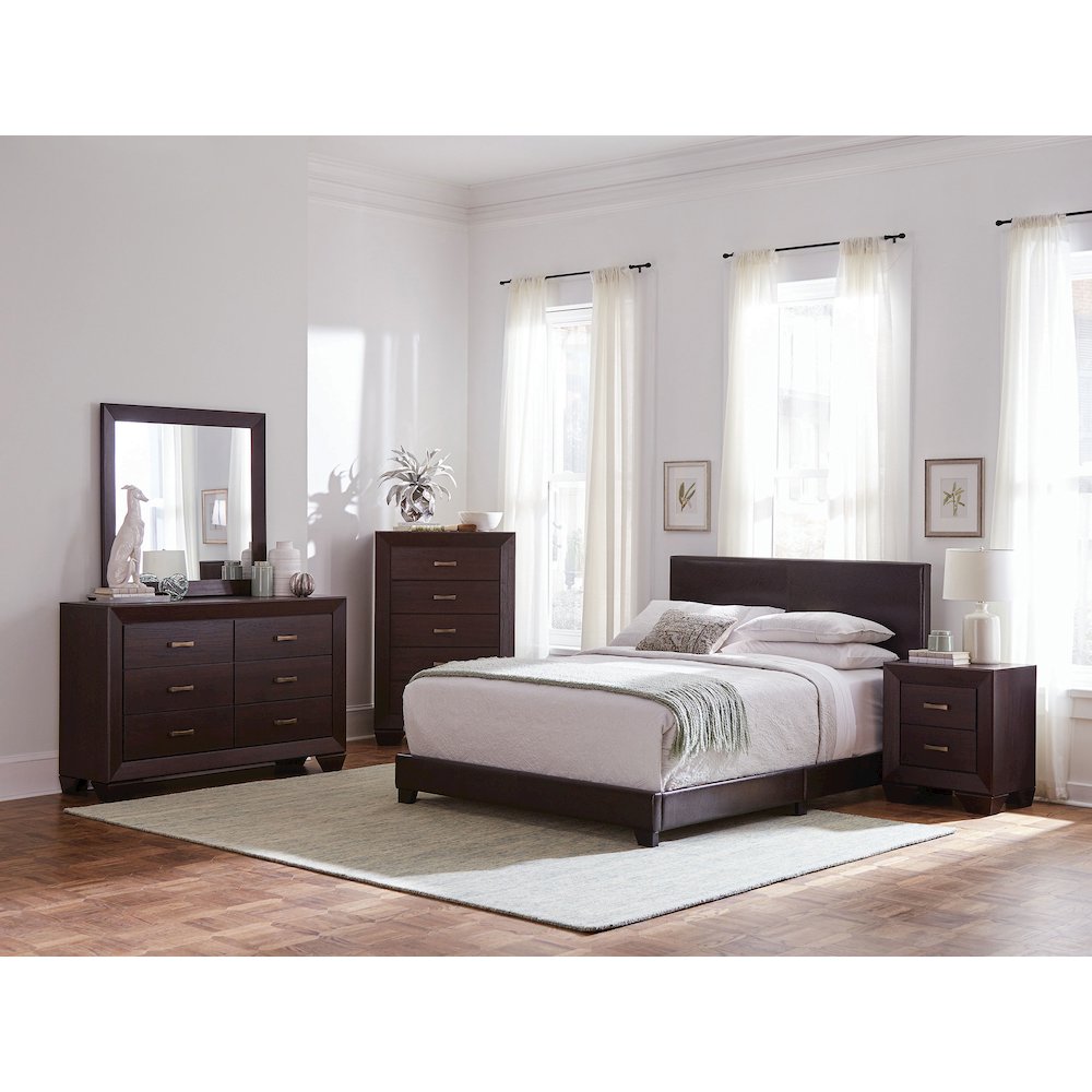 Dorian 5-piece Full Bedroom Set Dark Cocoa