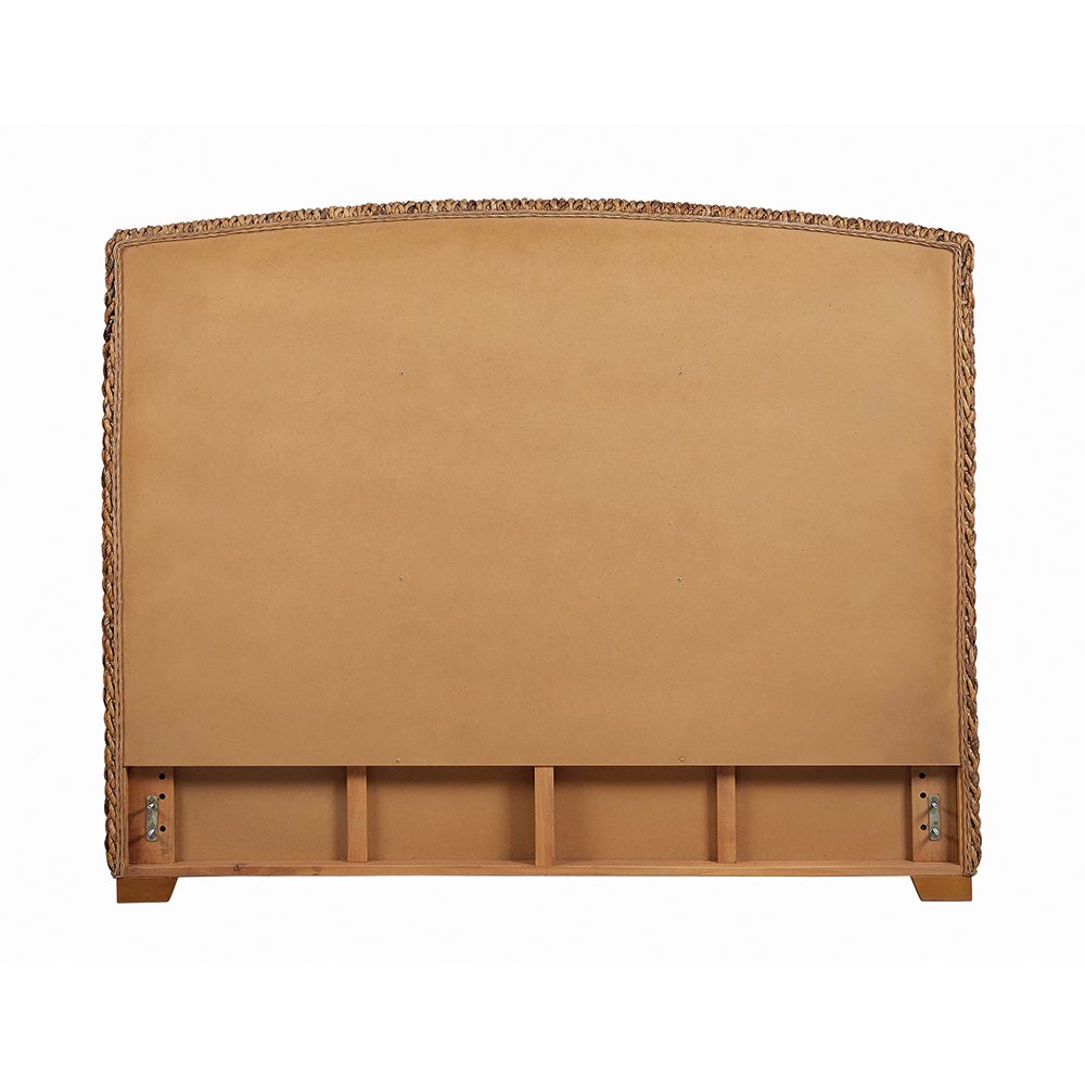 Laughton Woven Banana Leaf Eastern King Headboard Amber