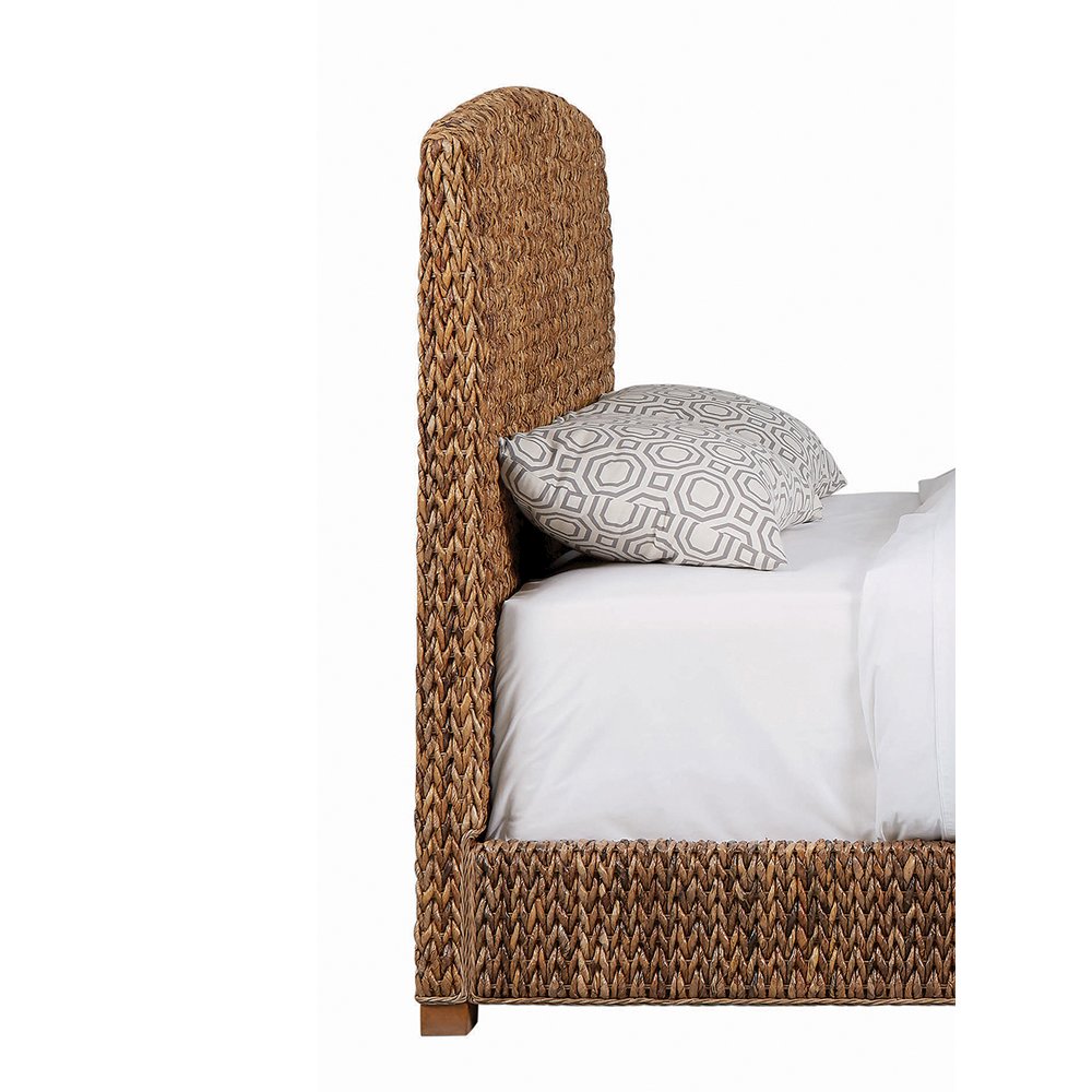 Laughton Woven Banana Leaf Eastern King Headboard Amber