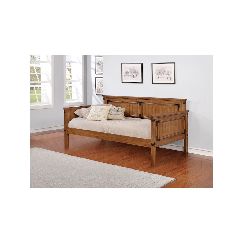 Oakdale Wood Twin Daybed Rustic Honey