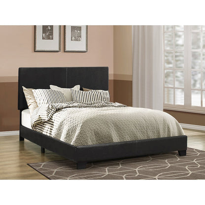 Dorian Upholstered Queen Panel Bed Black