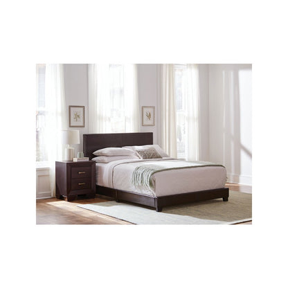 Dorian Upholstered Queen Panel Bed Brown