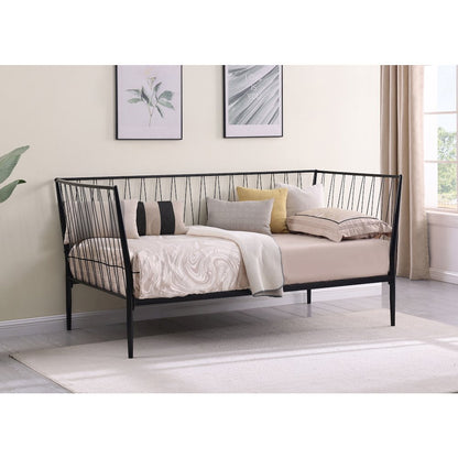Richland Metal Twin Daybed Bed Frame Matte Black