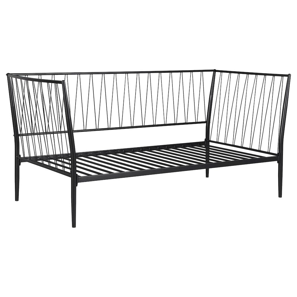 Richland Metal Twin Daybed Bed Frame Matte Black
