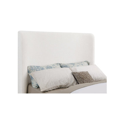 Nala Upholstered Queen Sleigh Bed Cream