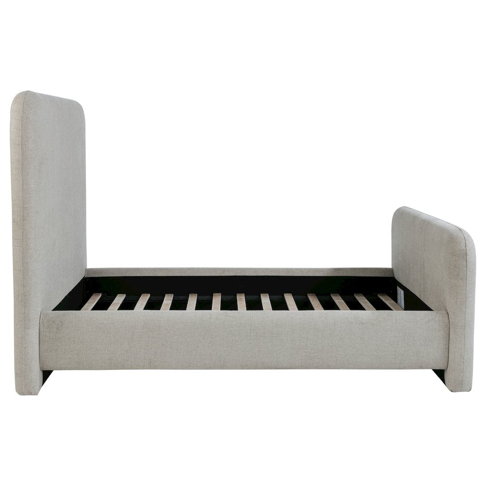 Wren Upholstered Queen Panel Bed Grey