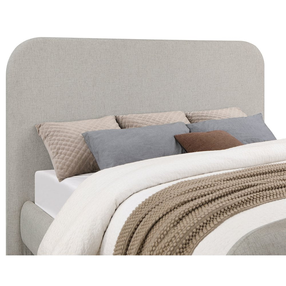 Wren Upholstered Queen Panel Bed Grey