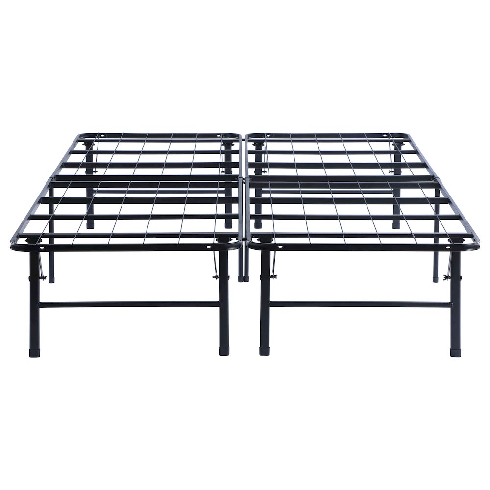 Mabel Metal Full Mattress Support Platform Bed Black