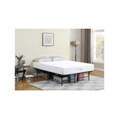 Mabel Metal Eastern King Mattress Support Platform Bed Black