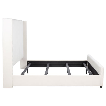 Natasha 65-inch Upholstered California King Bed Cream