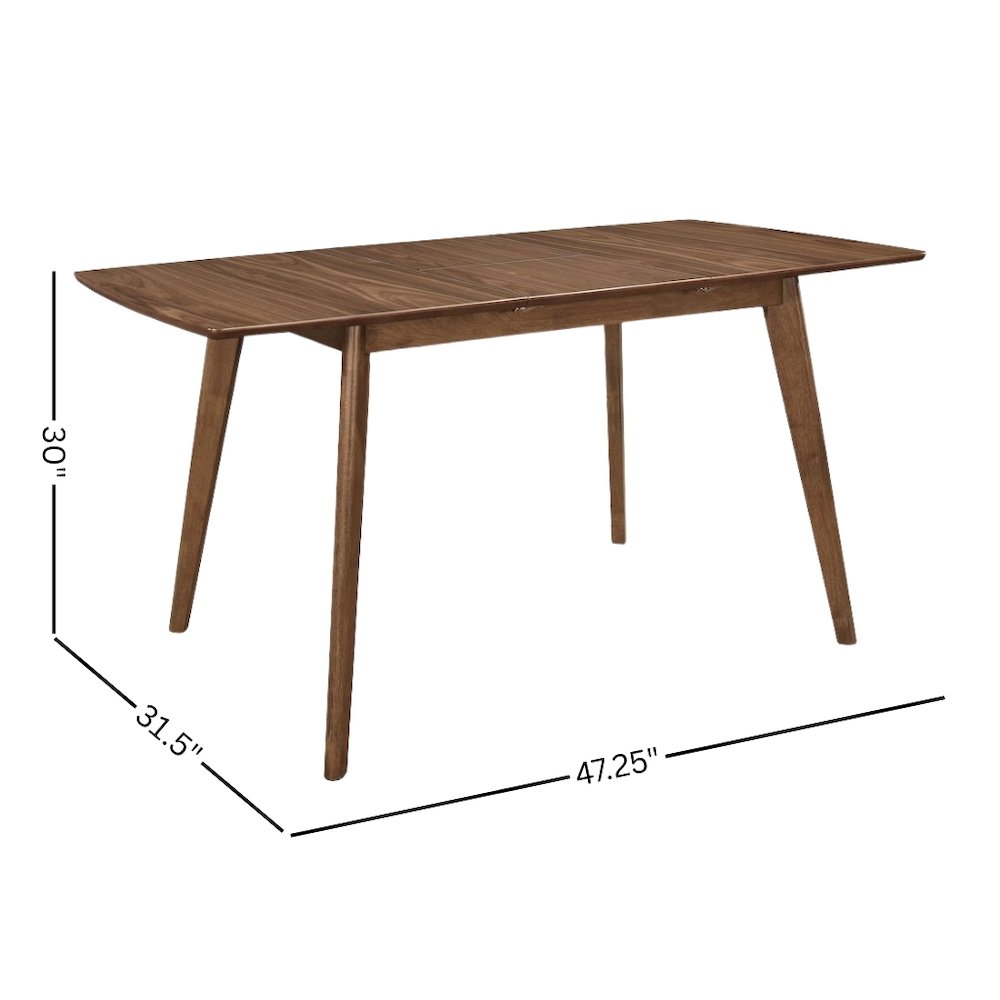 Brown Modern Dining Table – Wooden Rectangle Kitchen and Dining Room Table