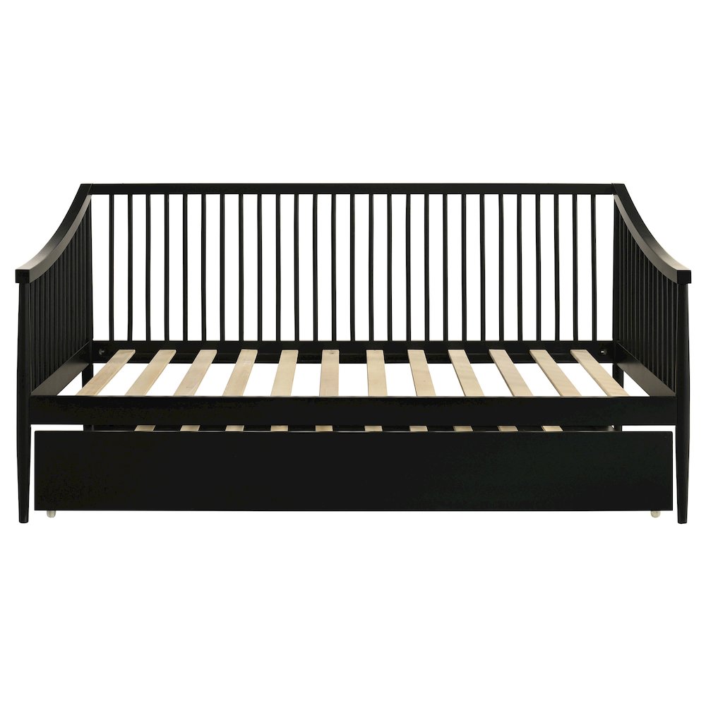 Delgado Windsor Twin Wood Daybed with Trundle Black