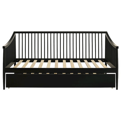 Delgado Windsor Twin Wood Daybed with Trundle Black
